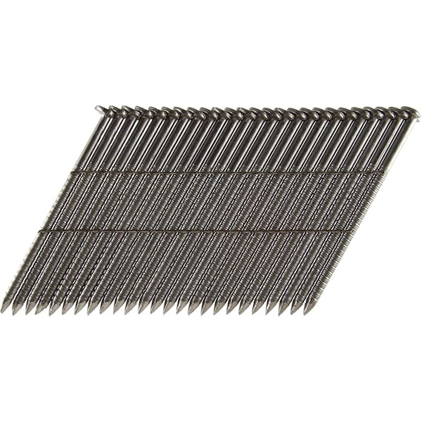 Collated Framing Nail, 8.5 in L, Hot Dipped Galvanized, Round Head, 28 Degrees, 500 PK